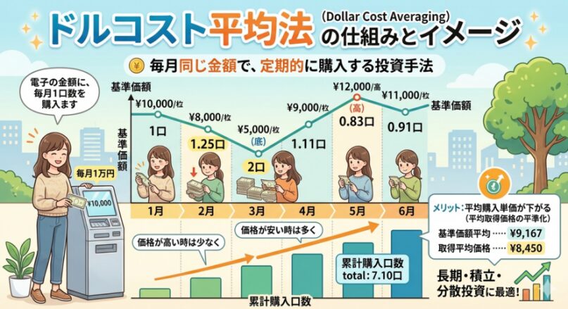 長期投資にはドルコスト平均法は有効か?メリットとデメリットを解説